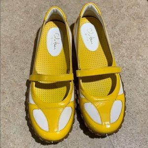 Cole Haan Phebes MaryJane Lemon Patent Shoes